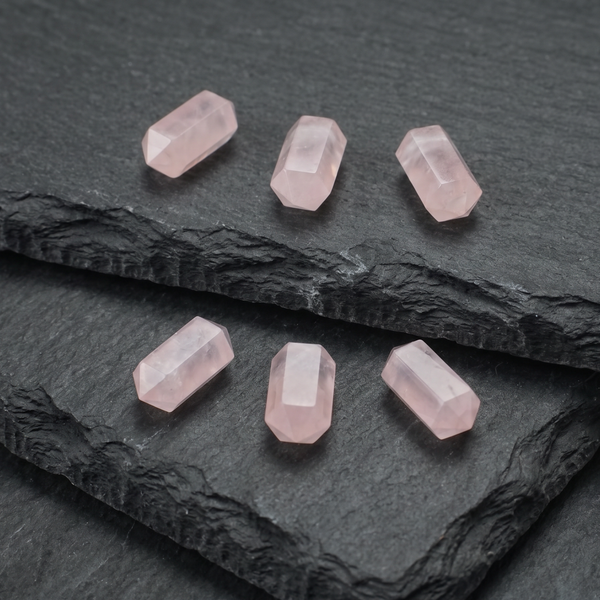 Rosenquarz Zylinder Kette