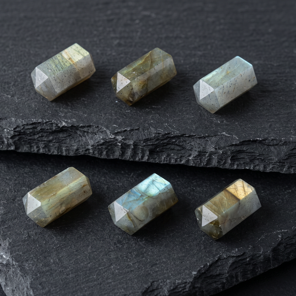 Zylinder Labradorit Kette