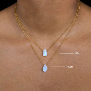 Raw moonstone Alya necklace