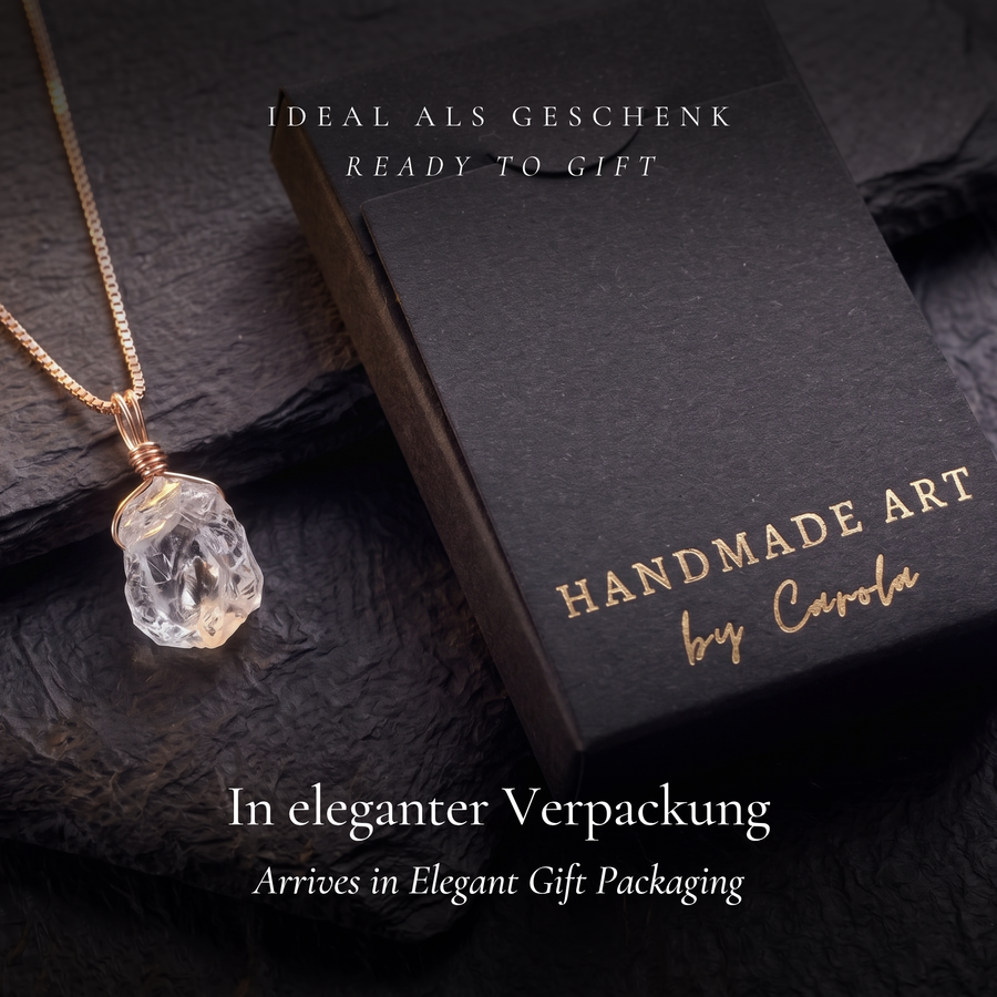 Roher Bergkristall Kette