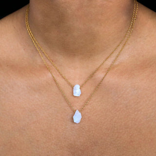 Raw moonstone Alya necklace