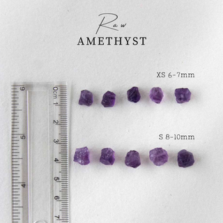 Raw amethyst pendant