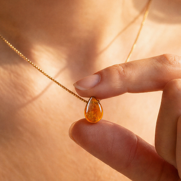 Tropfen Citrin Kette