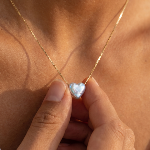 Perle Herz Kette