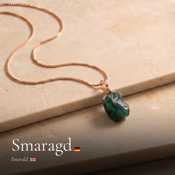 Roher Smaragd Kette