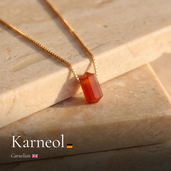 Zylinder Karneol Kette