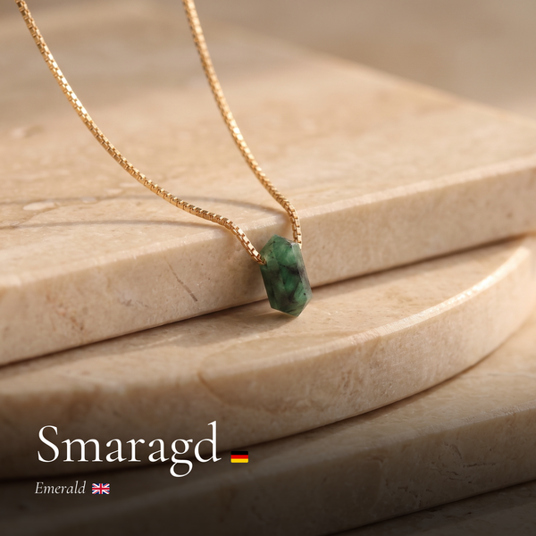 Zylinder Smaragd Kette
