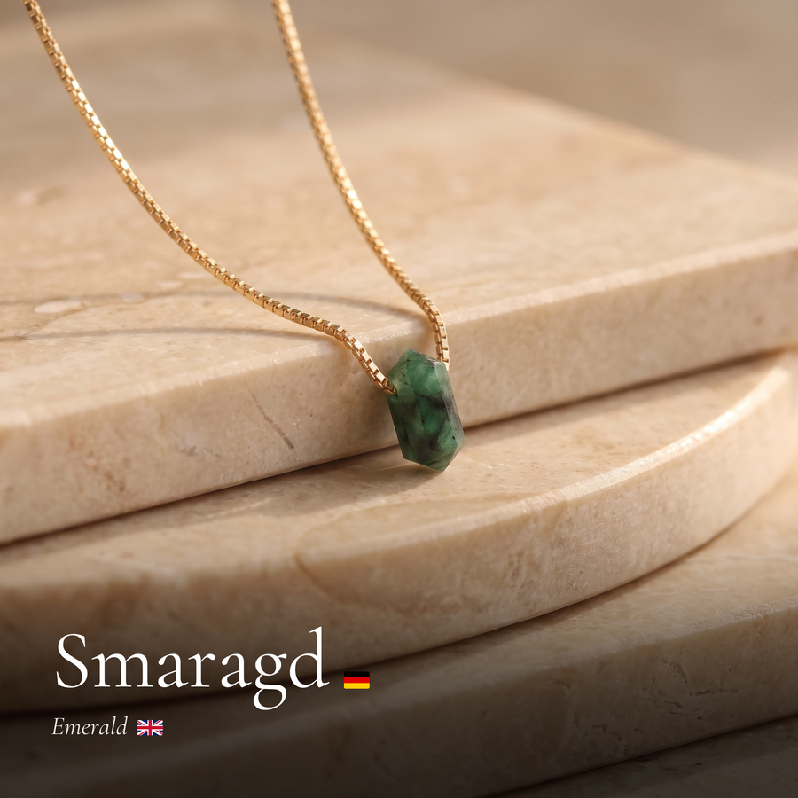 Zylinder Smaragd Kette