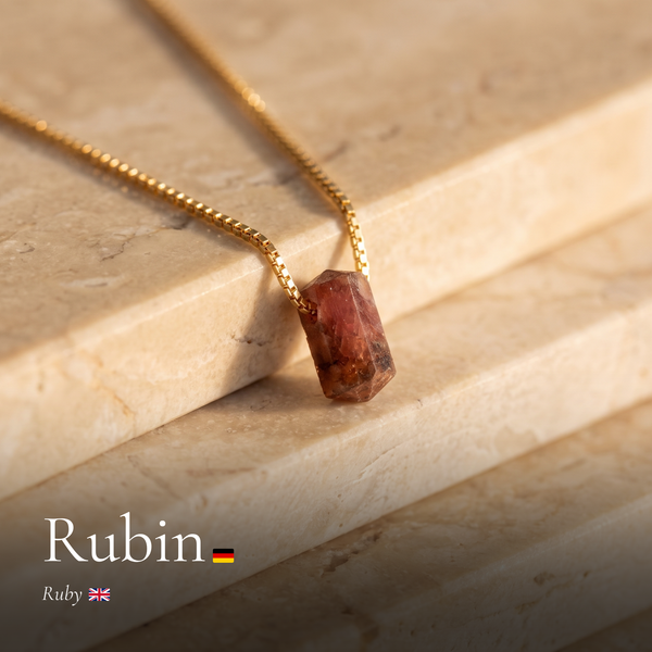 Zylinder Rubin Kette