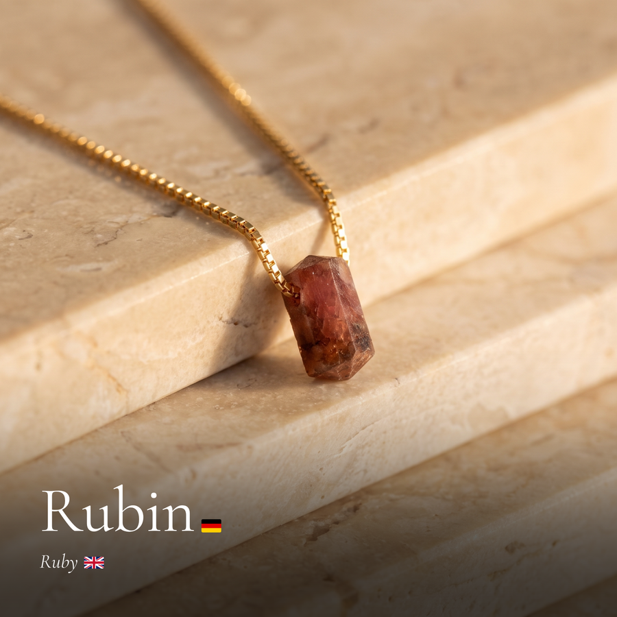 Zylinder Rubin Kette