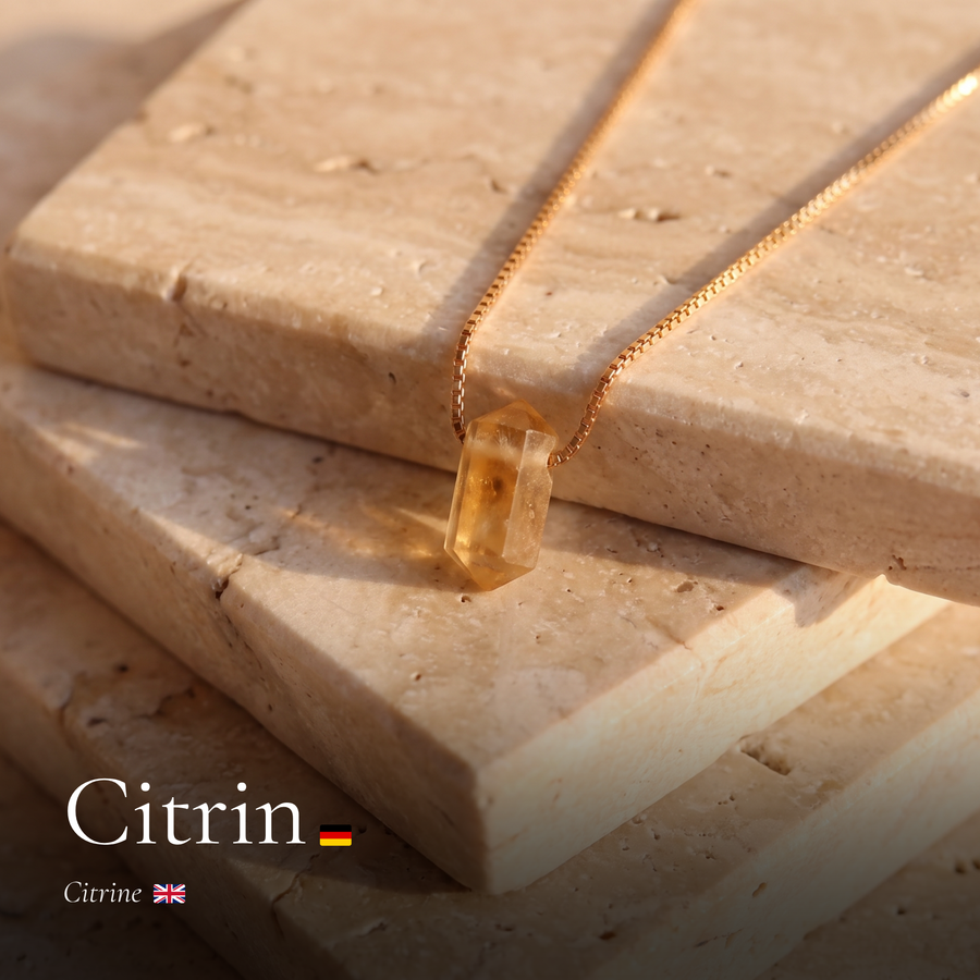 Zylinder Citrin Kette
