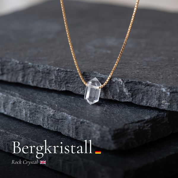 Zylinder Bergkristall Kette