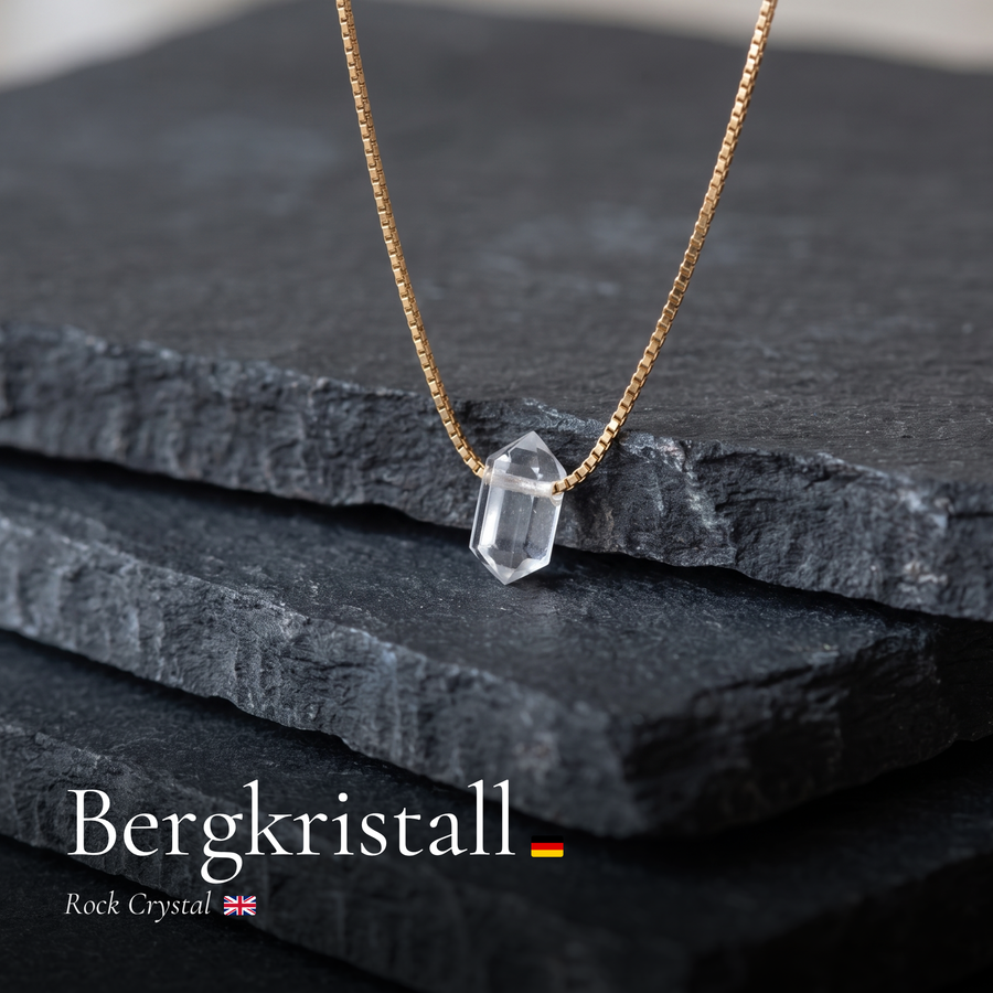 Zylinder Bergkristall Kette