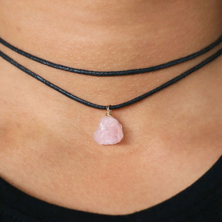 Natura rose quartz choker