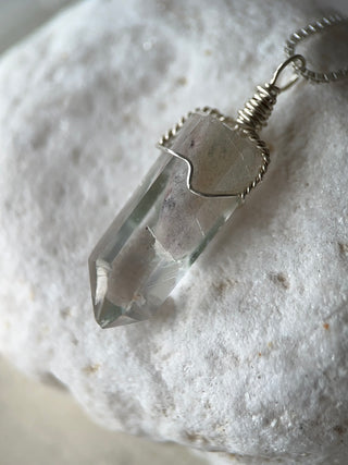 Phantom quartz pendant