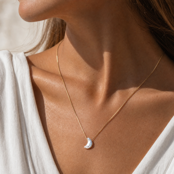 Perle Mond Kette