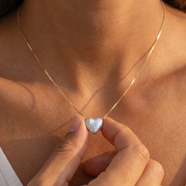 Perle Herz Kette