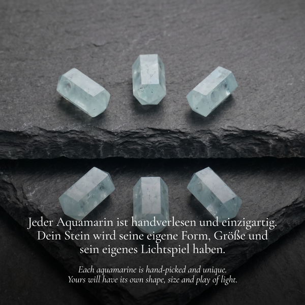 Zylinder Aquamarin Kette
