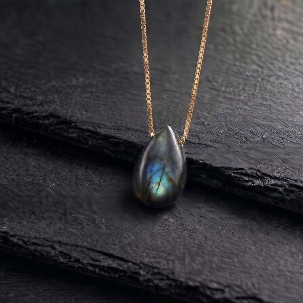 Tropfen Labradorit Kette