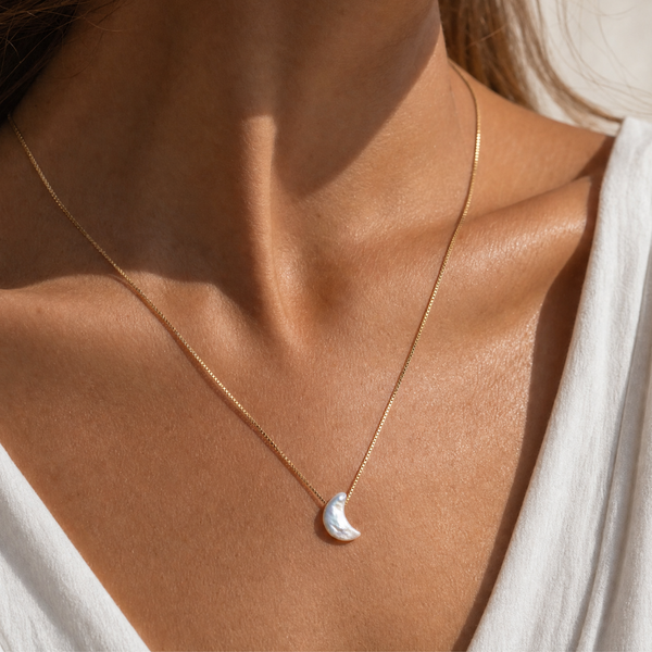 Perle Mond Kette