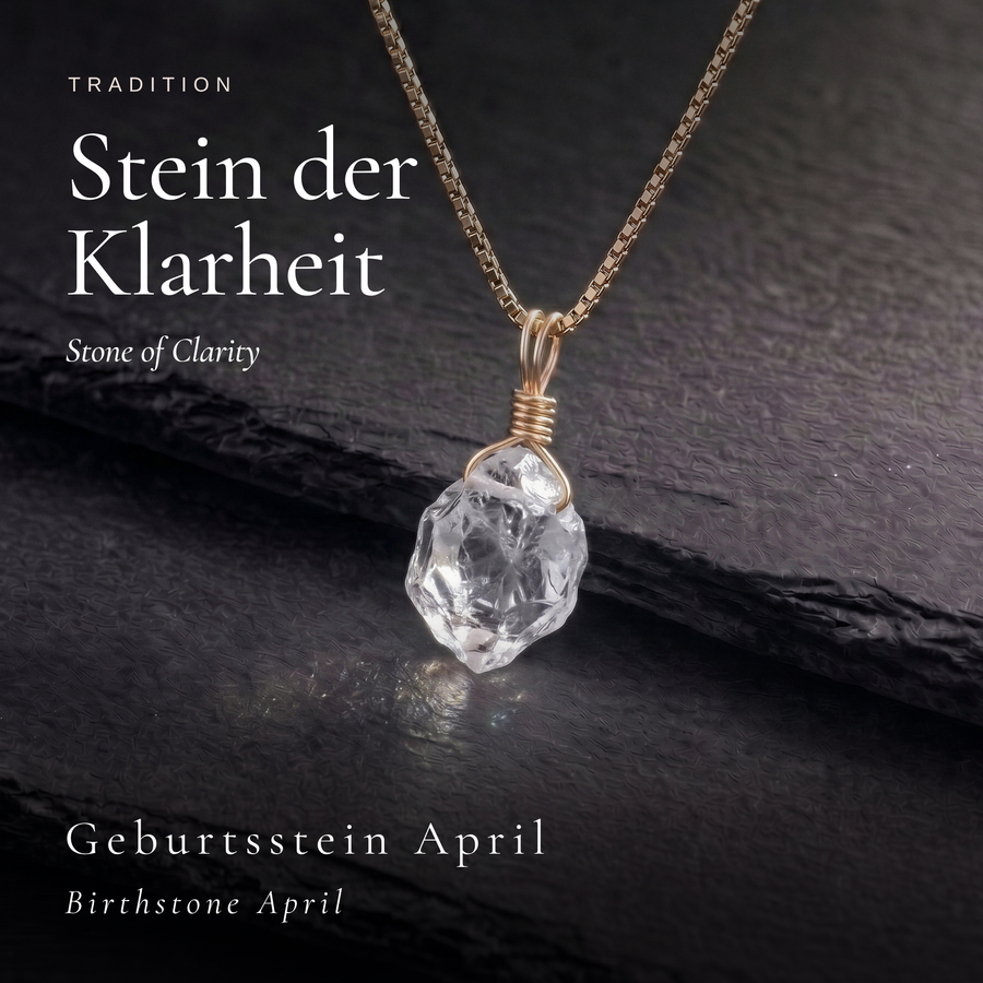 Roher Bergkristall Kette