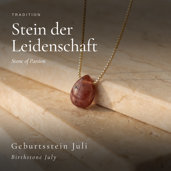Tropfen Rubin Kette
