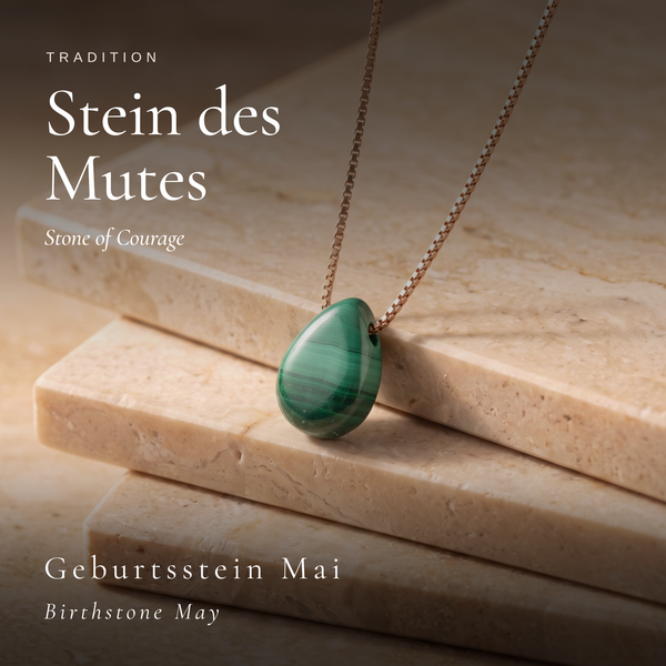Tropfen Malachit Kette