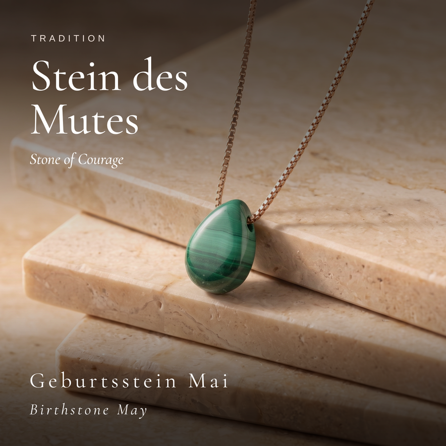 Tropfen Malachit Kette
