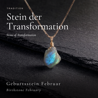 Roher Labradorit als Stein der Transformation und Geburtsstein Februar