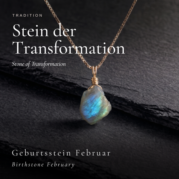 Roher Labradorit Kette