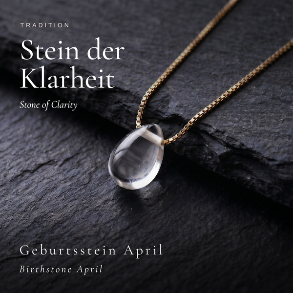 Tropfen Bergkristall Kette