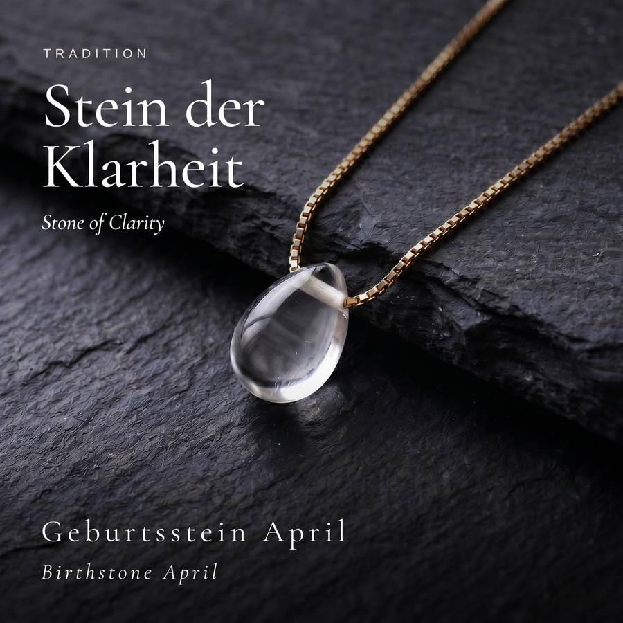 Tropfen Bergkristall Kette