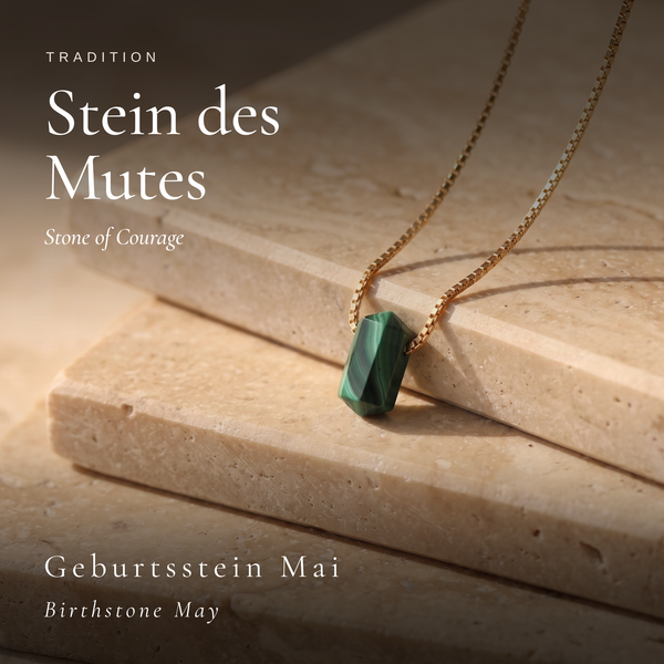 Zylinder Malachit Kette