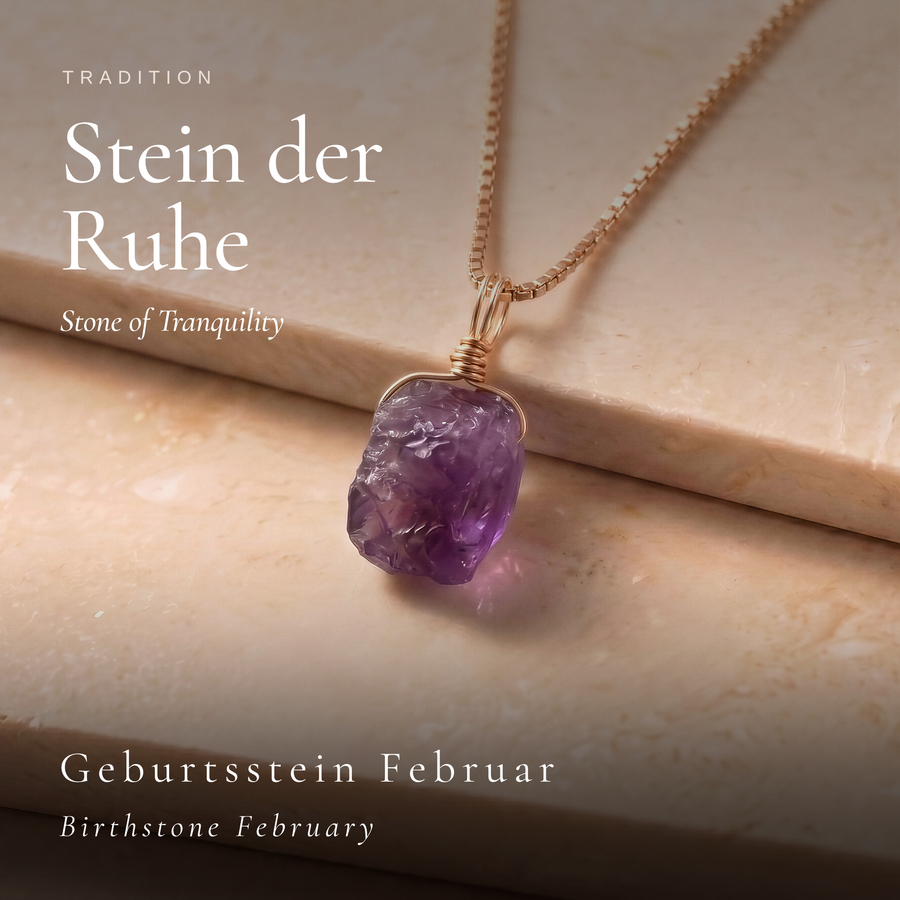 Roher Amethyst Kette