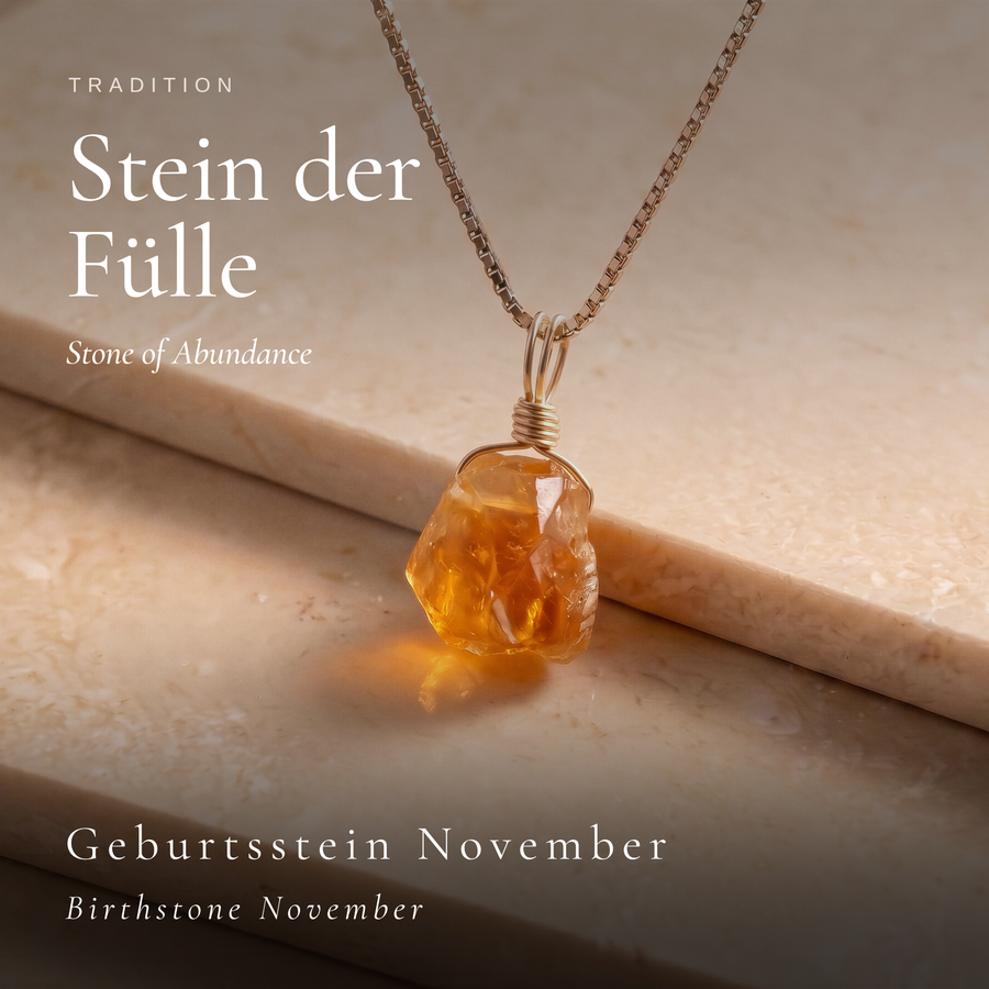 Roher Citrin Kette