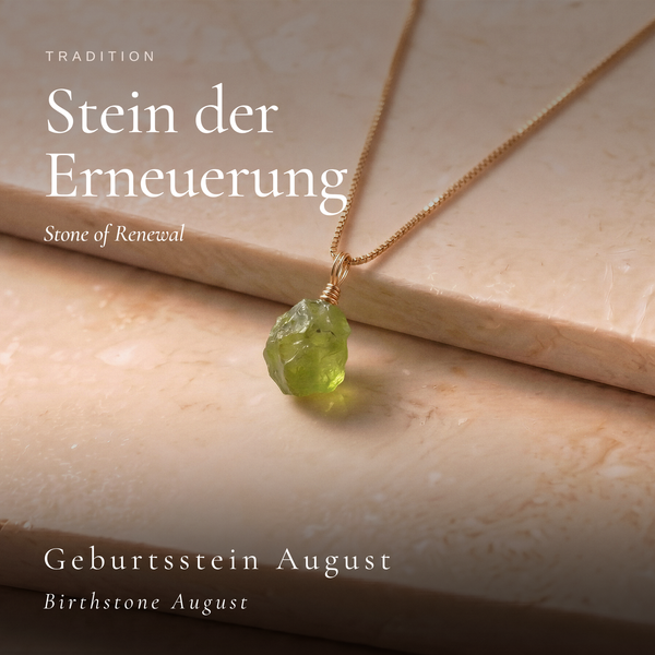 Roher Peridot Kette