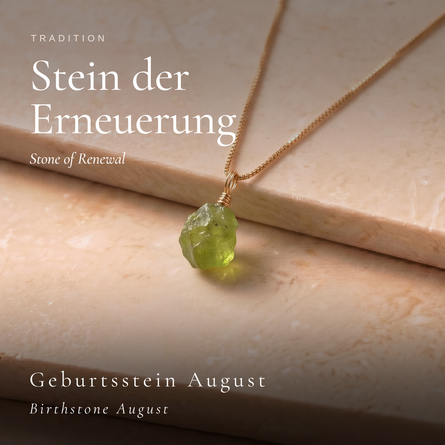 Roher Peridot Kette