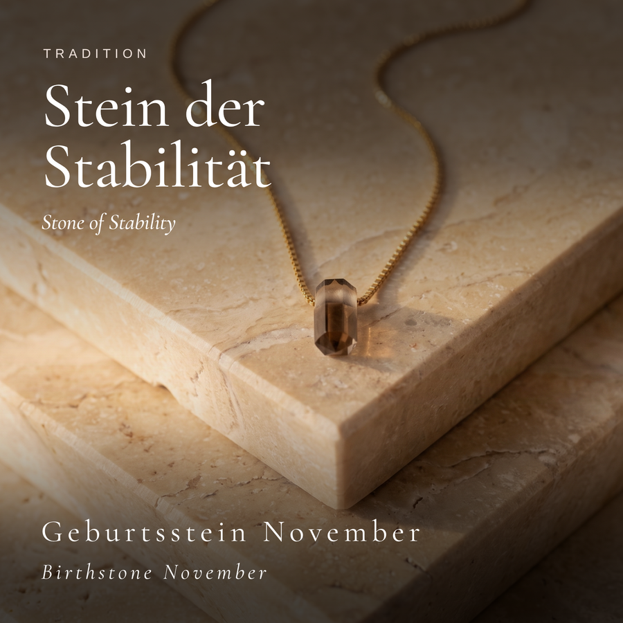 Zylinder Rauchquarz Kette