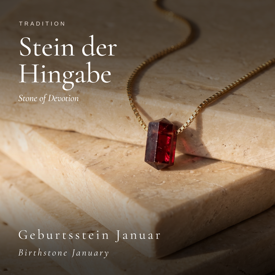 Zylinder Granat Kette