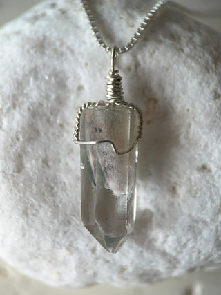 Phantom quartz pendant