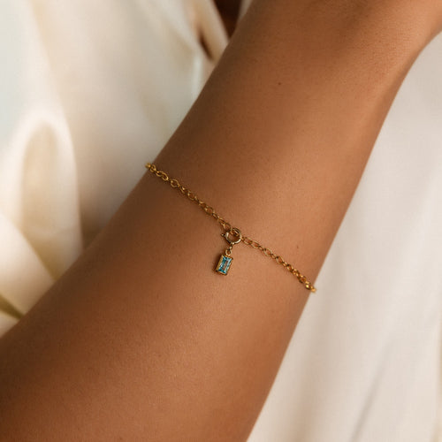 Aquamarin Armband