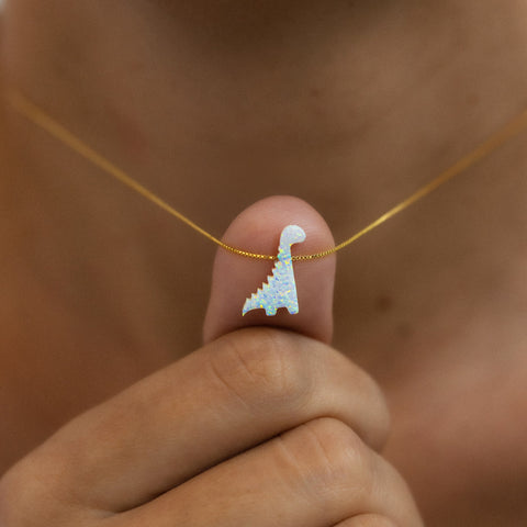 Dino Kette in Opal-Optik