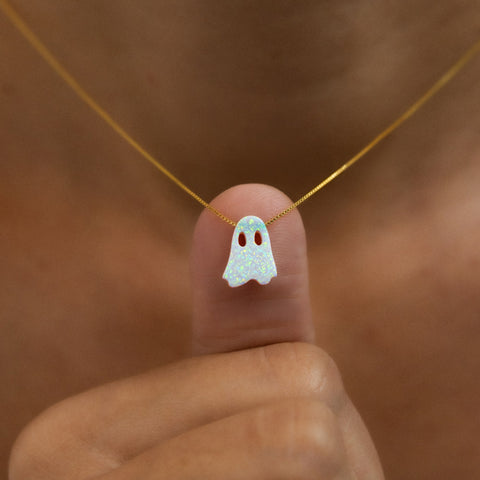 Geist Kette in Opal-Optik
