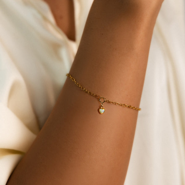 Opal Herz Armband