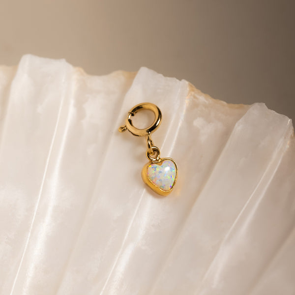 Opal Herz Charm