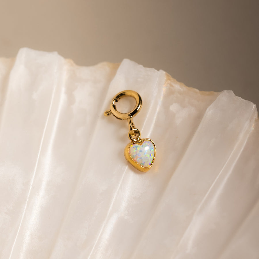 Opal Herz Charm
