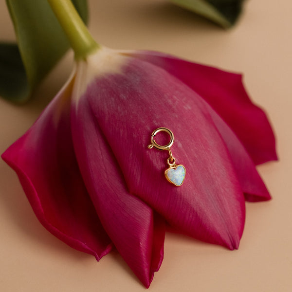 Opal Herz Charm