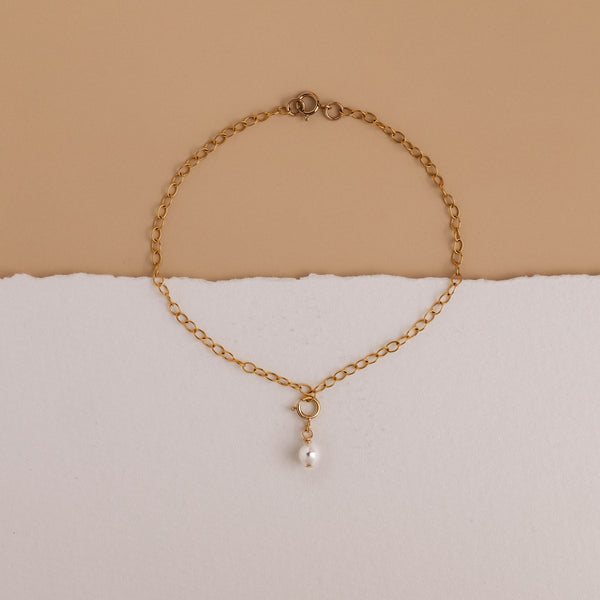 Ovale Perle Armband