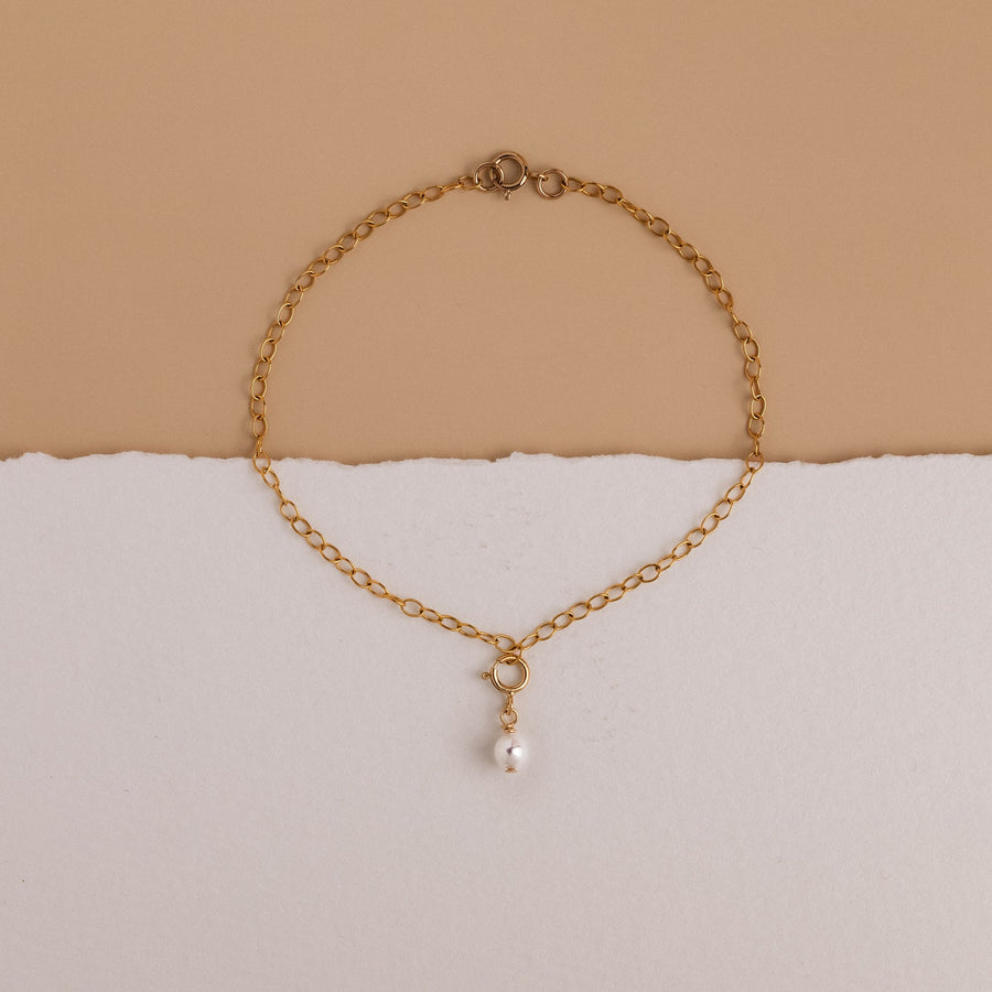 Ovale Perle Armband