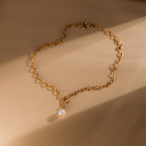 Ovale Perle Armband